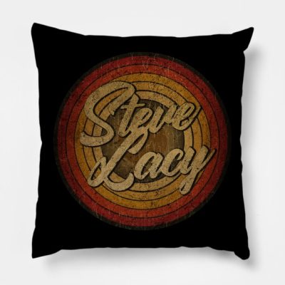 Arjunthemaniac Circle Retro Faded Steve Lacy Throw Pillow Official Steve-Lacy Merch