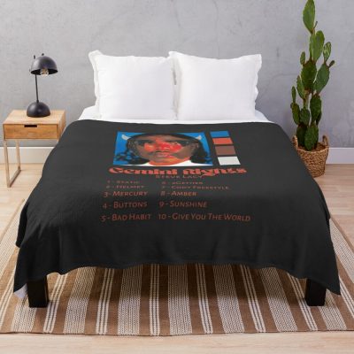 Steve Lacy Gemini Rights Throw Blanket Official Steve-Lacy Merch