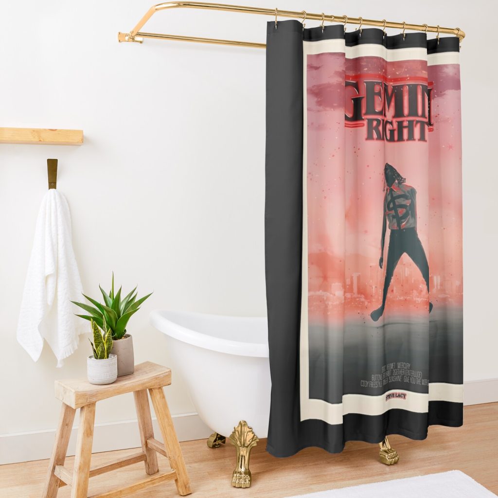 Reimagined Gemini Rights As A Movie Shower Curtain Official Steve-Lacy Merch