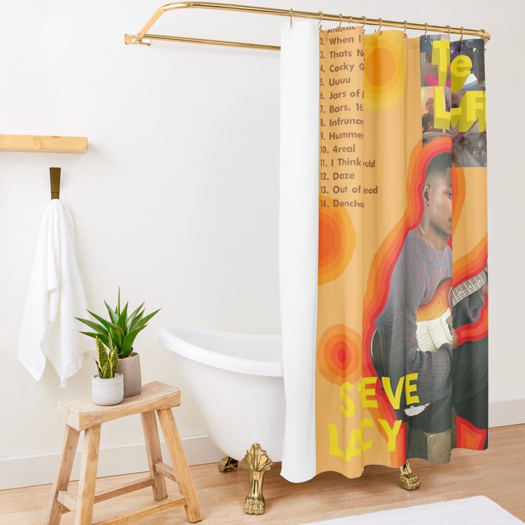 Steve Lacy Album The Lo Fis Music Shower Curtain Official Steve-Lacy Merch